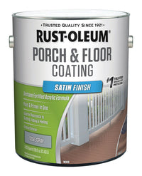 Rust-Oleum Porch & Floor Satin Dove Gray Porch and Floor Paint+Primer 1 gal (Pack of 2).