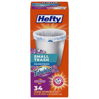 Hefty 4 gal Fabuloso Scent Trash Bags Drawstring 34 pk 0.69 mil