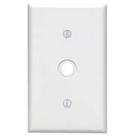 Leviton White 1 gang Plastic Cable/Telco Wall Plate 1 pk