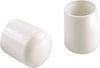 Shepherd Hardware Vinyl Leg Tip White Round 3/4 in. W X 3/4 in. L 4 pk