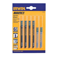 Irwin Marathon 4 in. Carbon Steel U-Shank Jig Saw Blade Set Assorted TPI 6 pk