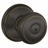 Schlage Georgian Aged Bronze Privacy Knob Right or Left Handed