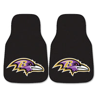 NFL - Baltimore Ravens Carpet Car Mat Set - 2 Pieces