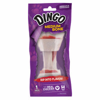 Dingo Medium Rawhide Bone Chicken 1 pk