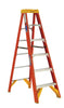 Werner 6 ft. H Fiberglass Step Ladder Type IA 300 lb. capacity