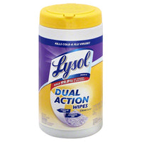 Lysol Dual Action Fiber Weave Antibacterial Wipes 75 pk (Pack of 6)