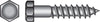 Hillman 3/8 in. X 5 in. L Hex Hot Dipped Galvanized Steel Lag Screw 50 pk