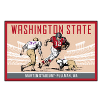 Washington State University Ticket Stub Rug - 19in. X 30in.