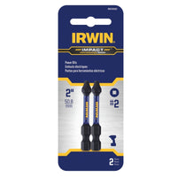 Irwin Impact Performance Series Square #2 X 2 in. L Power Bit Steel 2 pc