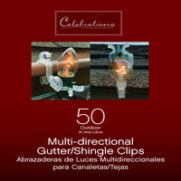 Celebrations Outdoor Light Clips 50 ct