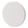 Softtouch Plastic Self Adhesive Paintable Wall Guard White Round 5 in. W X 5 in. L 1 pk