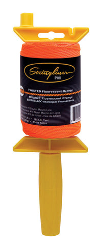 Stringliner Pro Twisted Mason Line and Reel 540 ft. Orange