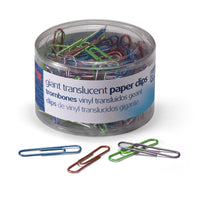 Officemate International 97212 Giant Paper Clips Assorted Colors