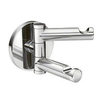 CHROME DOUBLE ROBE HOOK