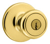 Kwikset  Tylo  Polished Brass  Entry Knobs  ANSI/BHMA Grade 3  1-3/4 in.