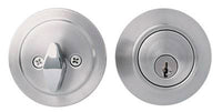 Home Plus Satin Chrome Brass Single Cylinder Deadbolt