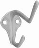 National Hardware Satin Nickel Silver Zinc 3 in. L Coat/Hat Hook 1 pk