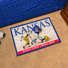 University of Kansas Ticket Stub Rug - 19in. X 30in.