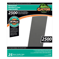 Gator 11 in. L x 9 in. W 2,500 Grit Silicon Carbide Waterproof Sandpaper 1 pk (Pack of 25)