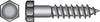 Hillman 1/4 in. X 2-1/2 in. L Hex Stainless Steel Lag Screw 25 pk