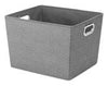 Whitmor 33.7 qt Gray Storage Bin 10 in. H X 15 in. W X 13 in. D Stackable