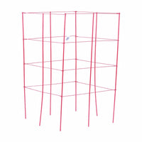 Panacea 47 in. H X 1 ft. W X 12 in. D Red Steel Tomato Cage (Pack of 10).