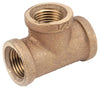 Pipe Fittings, Tee, Lead-Free Rough Brass, 3/8-In.