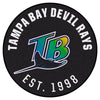 MLB - Tampa Bay Rays Retro Collection Roundel Rug - 27in. Diameter - (1998 Tampa Ray Devil Rays)