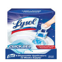 Lysol Click Gel Ocean Fresh Scent Automatic Toilet Bowl Cleaner 0.68 oz Gel (Pack of 4)