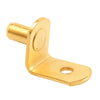 Prime Line U10168 1/4" 20 Lb Capacity Brass "L" Peg Shelf Support