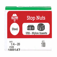 Hillman Zinc-Plated Steel USS Nylon Lock Nut 100 pk