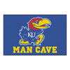 University of Kansas Man Cave Rug - 19in. x 30in.