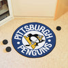 NHL - Pittsburgh Penguins Blue Hockey Puck Rug - 27in. Diameter