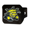 Wichita State University Black Metal Hitch Cover - 3D Color Emblem