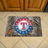 MLB - Texas Rangers Camo Camo Rubber Scraper Door Mat