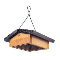 Nature's Way Woodpecker 7 oz Wood Upside-Down Suet Basket 1 ports