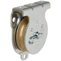 3219BC 2" Wall / Ceiling Mount Single Pulley, Waterproof - Zinc Plated