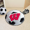 University of Wisconsin Soccer Ball Rug - 27in. Diameter