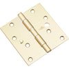 National Hardware 4 in. L Satin Brass Door Hinge (Pack of 5)