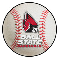 Ball State University Baseball Rug - 27in. Diameter