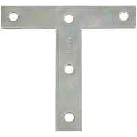 116BC 4" X 4" T Plate - Zinc Plated