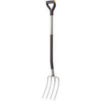 Fiskars 4 Tine Steel Garden Fork Steel Handle