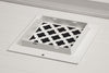 Steelcrest Designer 6 X 6 Wall /Ceiling White Return Vent Cover, With Face Mounting Screw Holes, No Damper