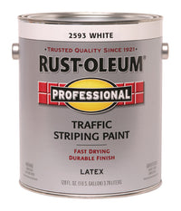 Rust-Oleum Professsional White Traffic Striping Paint 1 gal (Pack of 2).