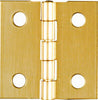 National Hardware 1 in. L Solid Brass Door Hinge 4 pk