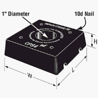 Simpson Strong-Tie 5.31 in. H X 5.31 in. W n/a Ga. Plastic Composite Base