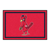 MLB - St. Louis Cardinals  Retro Collection 4ft. x 6ft. Plush Area Rug - (1950)