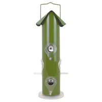 Perky-Pet Wild Bird 1 lb Metal/Plastic Tube Bird Feeder 6 ports