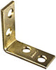 National Hardware 1.5 in. H X 0.63 in. W X 0.08 in. D Brass-Plated Steel Inside Corner Brace