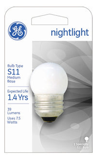 Night Light Bulb, White, 7.5-Watts